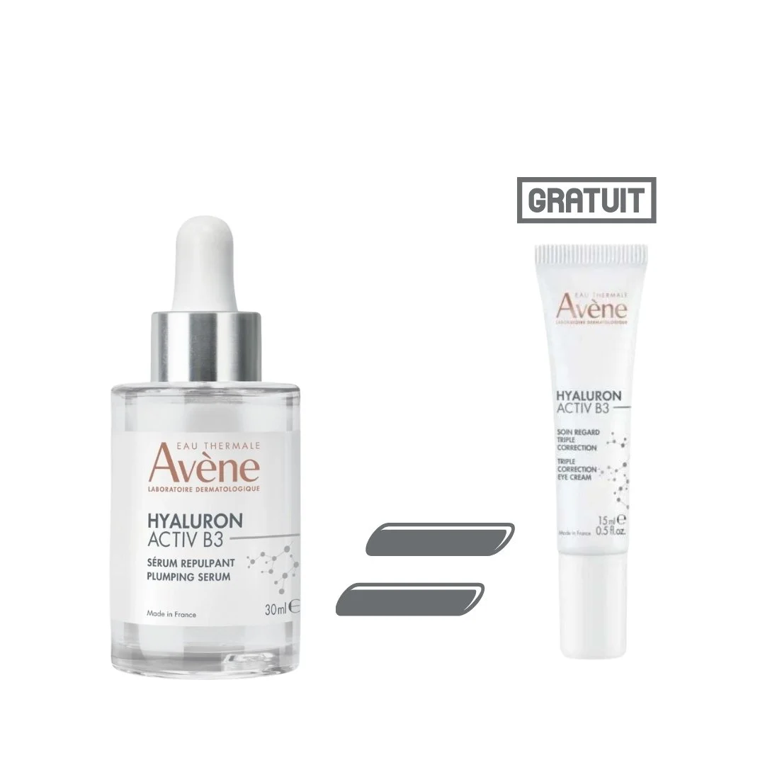 Eau Thermale Avène Sérum Concentré Repulpant HYALURON ACTIV B3 30 ml = Soin regard triple correction HYALURON ACTIV B3 15 ml Offert – Image 2