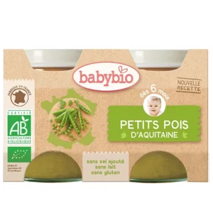 BABYBIO POT PETITS POIS 2 X 130 G