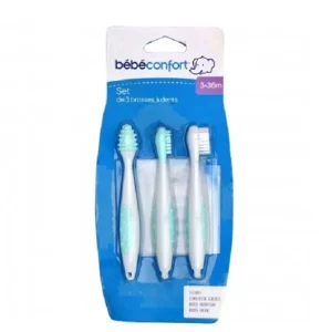 Bébé Confort Set de 3 Brosses à Dents 3-36Mois