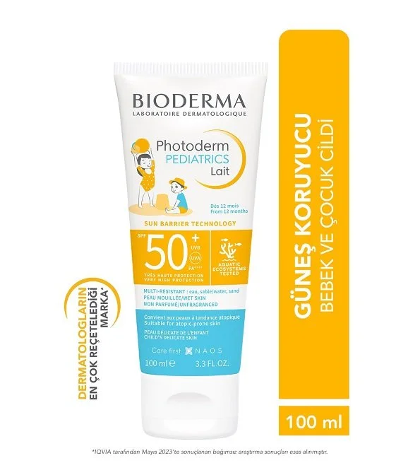 Bioderma Photoderm Lait Solaire Pediatrics Spf50+ 100ml – Image 2