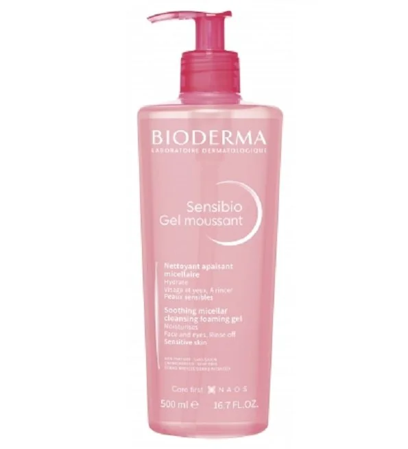 Bioderma – Sensibio Gel Moussant Nettoyant Douceur – 500 ml – Image 2