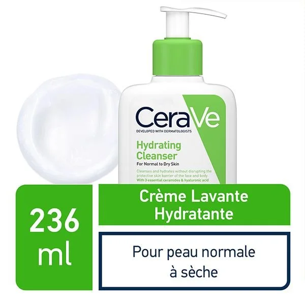 CeraVe Crème Lavante Hydratante Peau Normale à Sèche | 236ml – Image 2