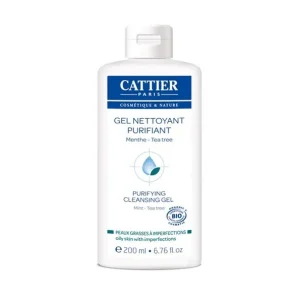 Cattier Peau Grasse à Imperfections Gel Nettoyant Purifiant Menthe 200ml