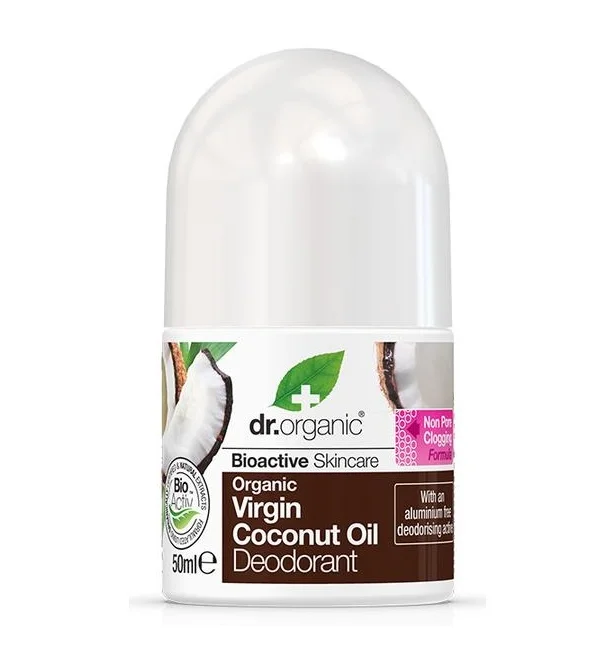 Dr Organic Déodorant à l’Huile de Noix de Coco Vierge 50Ml – Image 2