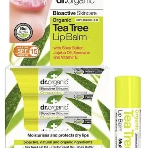 Dr Organic Baume à Lèvres Tea Tree 5.7Ml