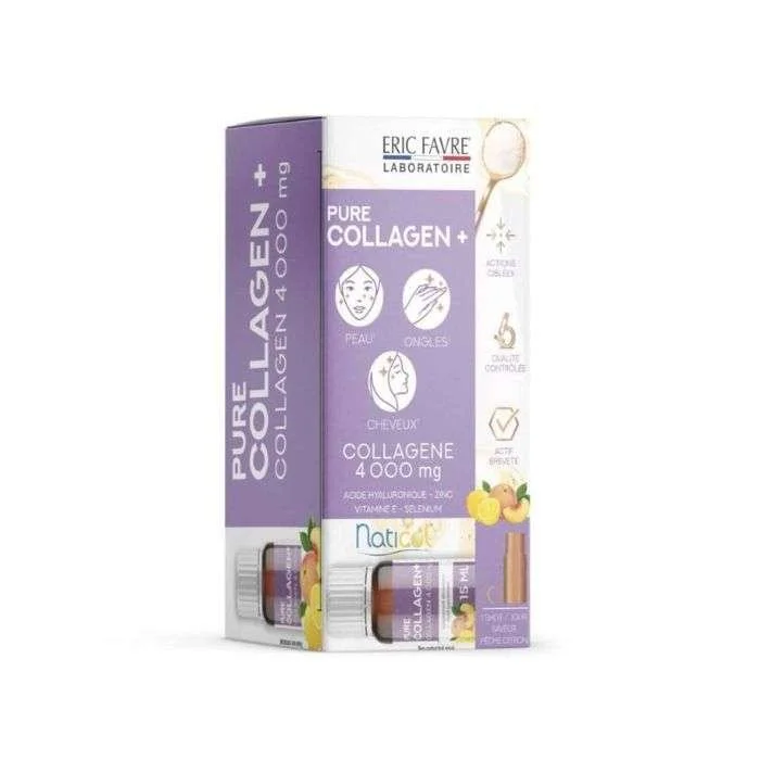 ERIC FAVRE PURE COLLAGEN + 10*15ML PECHE ET CITRON – Image 2