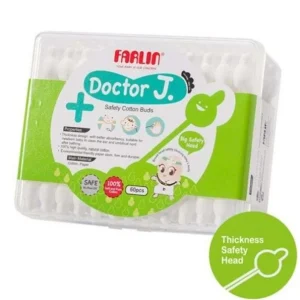 FARLIN Coton Tige de Securite Pour Bebe 60 Pièces