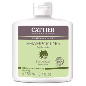 Cattier Shampooing Argile vert Cheveux gras 250ml