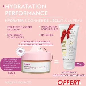 Heliabrine Hydra-Perlee Creme Hydratante 50ml = Helixience Soin Exfoliant OFFERT