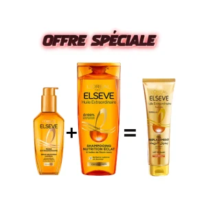L’Oreal Paris Elseve Routine Ex Oil Huile 100ml+Shampooing 200ml+Oil Replacement 125ml