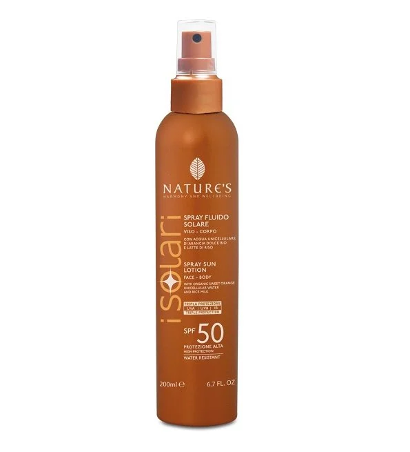 Natures Isolari Spray Fluide Solaire Spf50 200ml