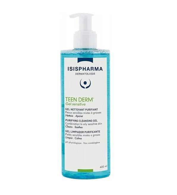 ISISPHARMA TEEN DERM Gel Nettoyant Purifiant sensitive 400ml – Image 2