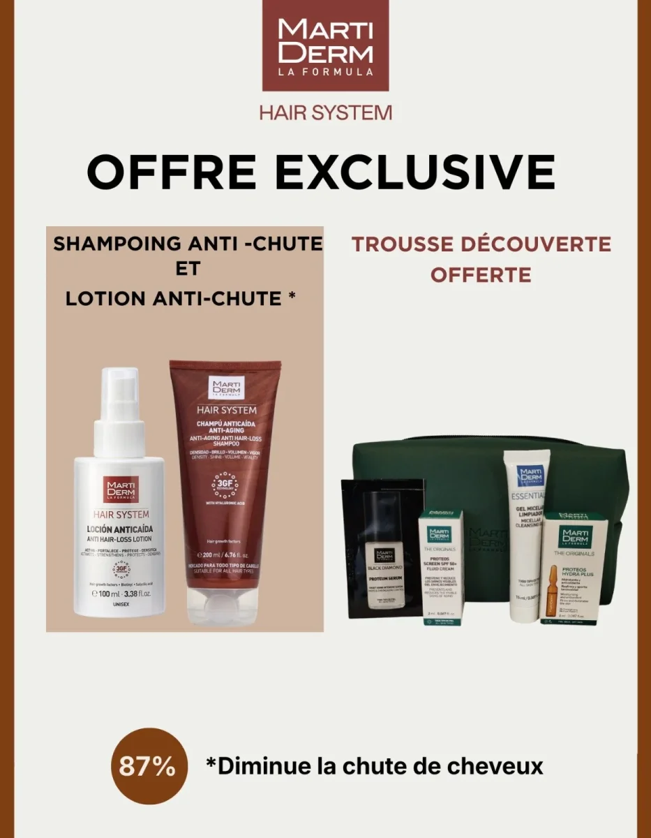 Martiderm Shampoing + Lotion Anti-chute = Trousse Decouverte Offerte – Image 2