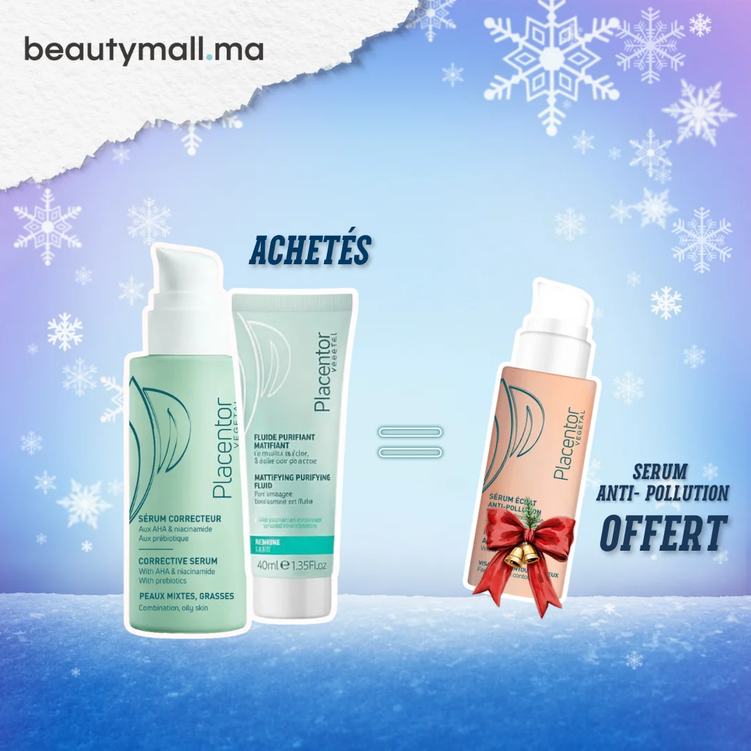 Placentor Serum Correcteur 30ml + Serum Correcteur 30ml = Serum Anti Pollution Offert