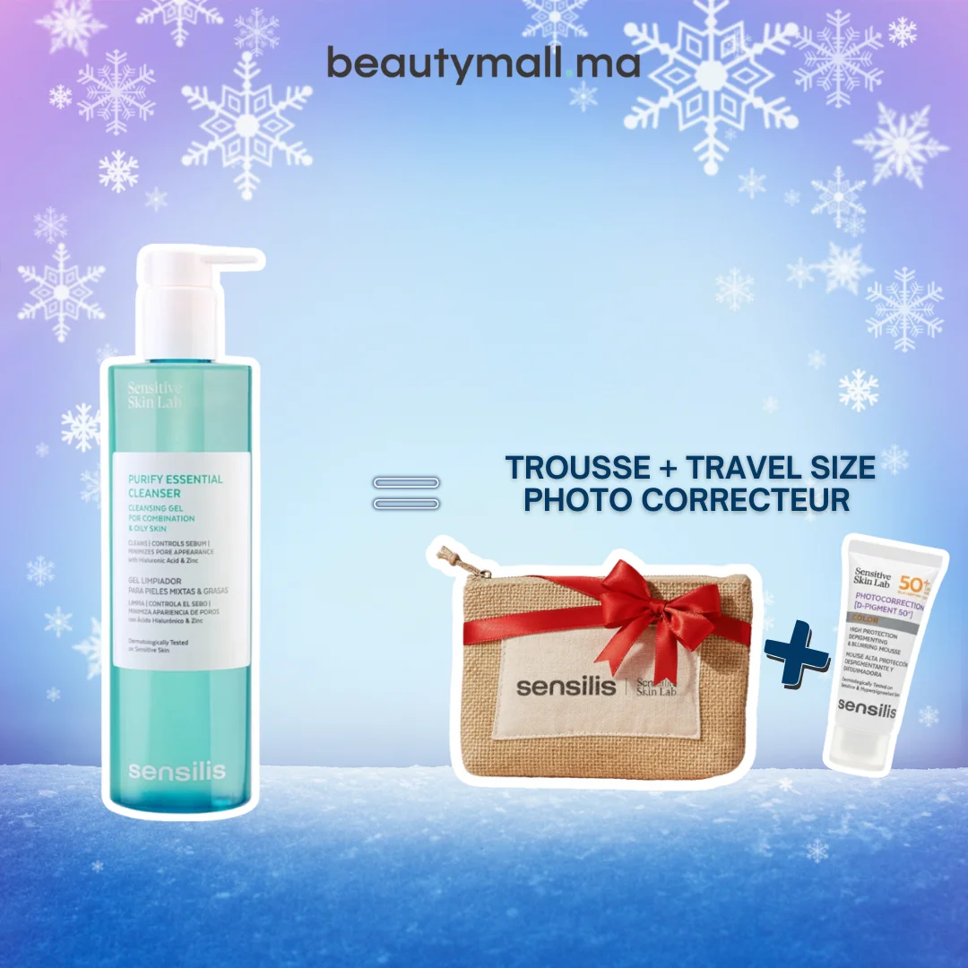 SENSILIS Purify Essential Cleanser 400ml = Trousse + Travel Size Photo Correcteur Offerts – Image 2