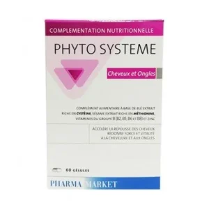 Phyto systeme Cheveux & Ongles 60gelules
