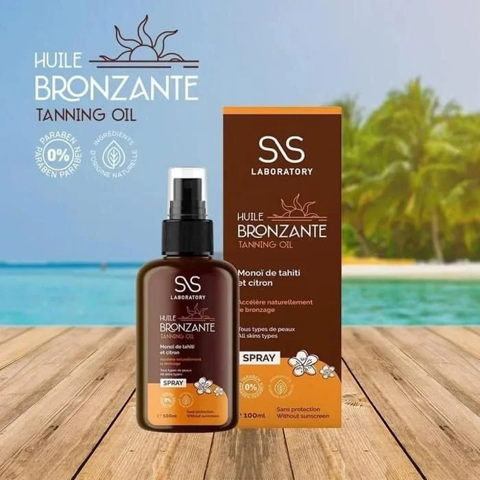 SS LABORATORY Huile Bronzante VISAGE ET CORPS 100ml – Image 2