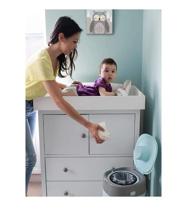 Tommee Tippee Poubelle à Couches Anti-Odeur Twist & Click- Blanc – Image 3