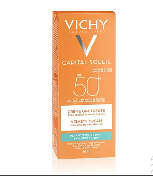 Vichy Capital Soleil Crème Onctueuse SPF50+ Peau Sensible Normale à Sèche | 50ml – Image 2