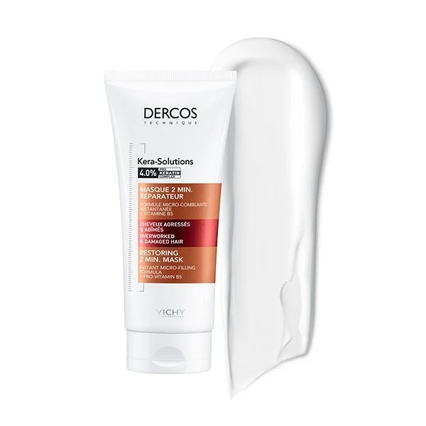 Vichy Dercos Kera-Solutions Masque 2min. Réparateur Cheveux Secs et Abîmés | 200ml – Image 7
