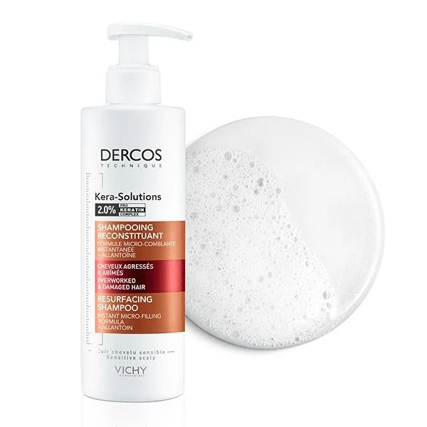 Vichy Dercos Kera-Solutions Shampoing Reconstituant Cheveux Secs et Abîmés | 250ml – Image 7