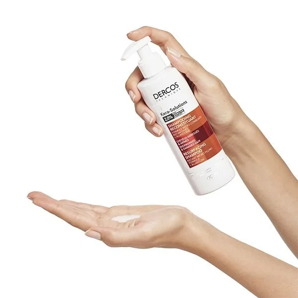 Vichy Dercos Kera-Solutions Shampoing Reconstituant Cheveux Secs et Abîmés | 250ml – Image 3