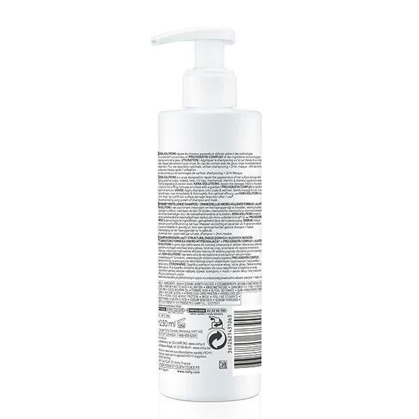 Vichy Dercos Kera-Solutions Shampoing Reconstituant Cheveux Secs et Abîmés | 250ml – Image 6
