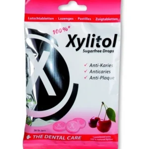 XYLITOL DROPS CHERRY SUGAR FREE 26 Pièces